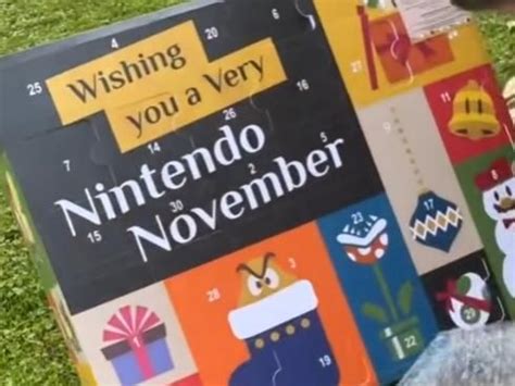 Nintendo November Calendar Box 2021